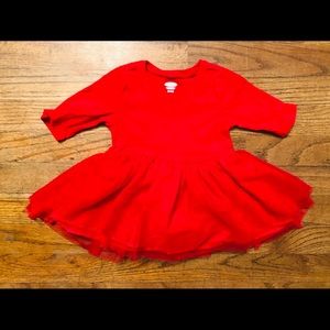 Red baby dress